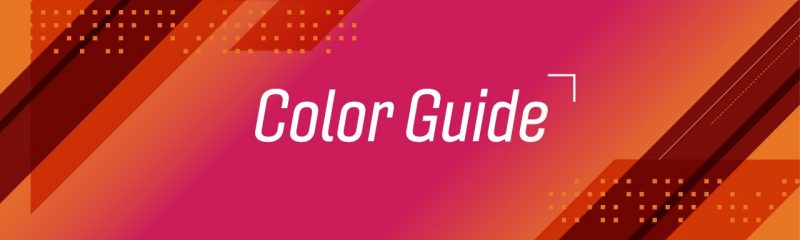 The words "Color Guide" on a colorful background.