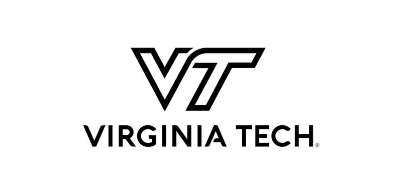 VT Black logo on grey