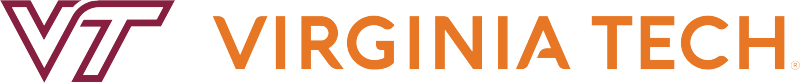 Alternate horizontal version of the Virginia Tech logo
